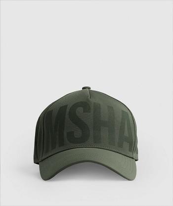 Dámské Klobouky Gymshark Logo Trucker Cap Olivy Zelené | CZ 4219XYU